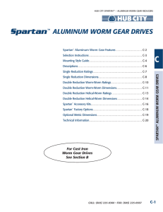 6 C-Spartan™ Aluminum Worm Gear Drives