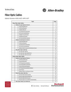 Fiber Optic Cables Technical Data