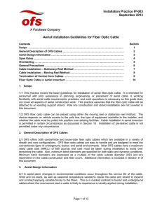 IP-003 Aerial Installation Guidelines for Fiber Optic Cable