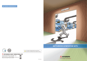 Mitsubishi Generator Sets Brochure
