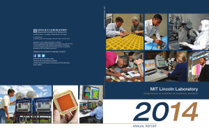 Annual Report - MIT Lincoln Laboratory