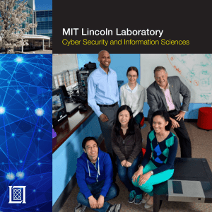 our brochure. - MIT Lincoln Laboratory