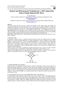 Analysis and Measurement Technique for 1- dB Compression