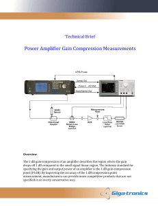 Power Amplifier Gain Compression Measurements