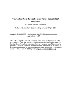 Freewheeling Diode Reverse Recovery Failure