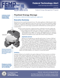 Flywheel Energy Storage - Smart Energy Design Assistance Center