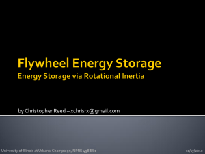 Flywheel Energy Storage Energy Storage