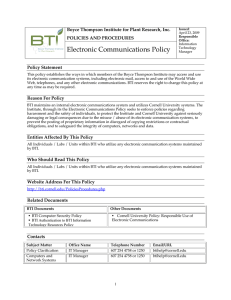 Electronic Communications Policy