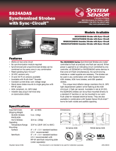 SS24ADAS Synchronized Strobes with Sync•Circuit™
