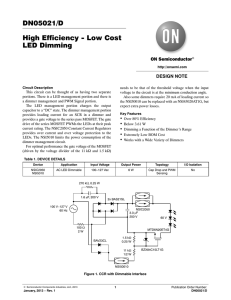 High Efficiency - Low Cost LED Dimming