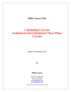 Calculating Currents in Balanced and Unbalanced Three Phase