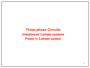UnBalanced 3 Phase Systems