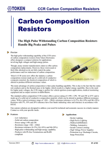 Carbon Composition Resistors