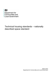 Technical housing standards – nationally described space