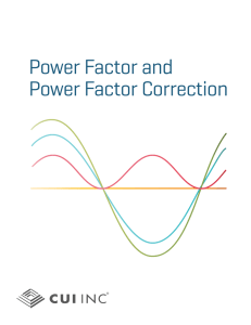 Power Factor and Power Factor Correction | CUI Inc