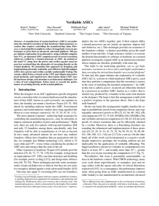 Verifiable ASICs - Cryptology ePrint Archive