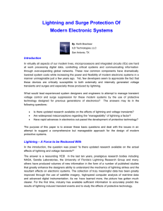 Lightning and Surge Protection Of Modern Electronic System…