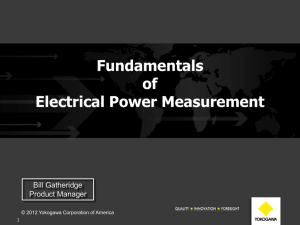 Fundamentals of Electrical Power Measurement