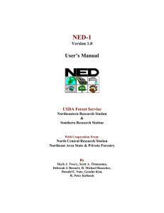 NED-1 User`s Manual - Northern Research Station