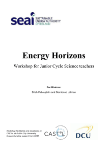 Energy Horizons