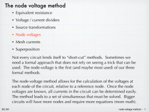 The node voltage method