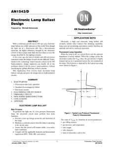 AN1543/D Electronic Lamp Ballast Design