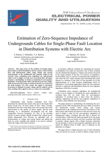 Estimation of Zero-Sequence Impedance of Undergrounds