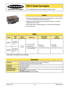 PS2V-12 Variable Power Supplies