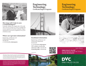 Engineering Technology - Diablo Valley College