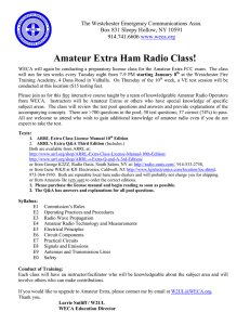 Amateur Extra Ham Radio Class!