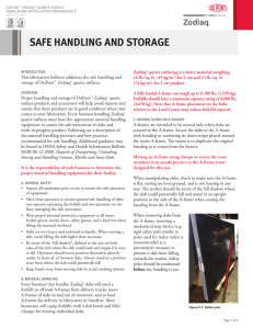 safe handling and storage