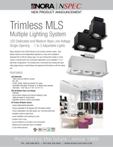 Trimless MLS - Nora Lighting