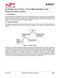 A Primer on Jitter, Jitter Measurement and Phase