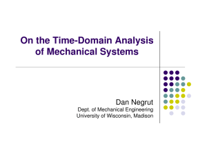 On the Time-Domain Analysis of Mechanical Systems