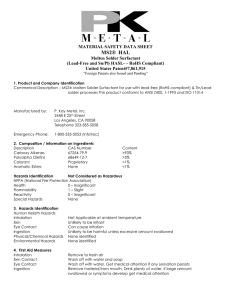 MSDS - MS2 HAL - P. Kay Metal, Inc