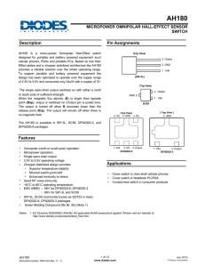 MICROPOWER OMNIPOLAR HALL-EFFECT SENSOR SWITCH