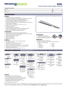 HAL Specification Sheet - Precision