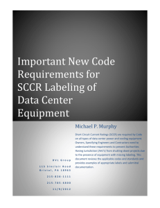 Important New Code Requirements for SCCR Labeling of Data