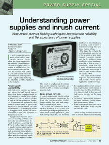 Understanding power supplies and inrush current limiting
