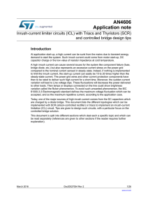 Inrush-current limiter circuits (ICL) with Triacs and Thyristors (SCR