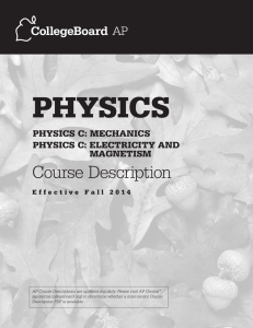 AP Physics C course description