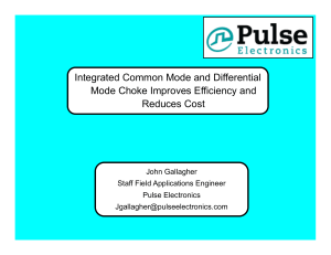 Integrated Common Mode and Differential