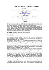 REACTIVE POWER: CONCEPTIONS