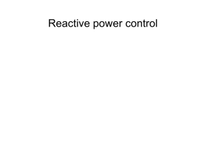 Reactive power control in general is via