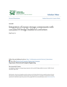 Integration of energy storage components with cascaded H