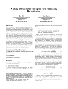 A Study of Parameter Tuning for Term Frequency