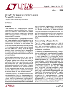 Circuitry for Signal Conditioning and Power Conversion