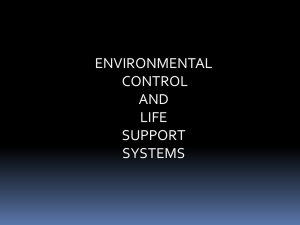 ENVIRONMENTAL CONTROL AND LIFE SUPPORT SYSTEMS