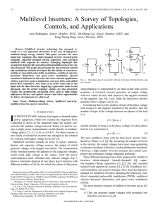 Multilevel inverters: a survey of topologies, controls, and