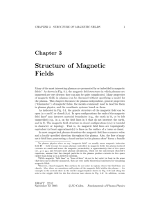 Chapter 3 Structure of Magnetic Fields